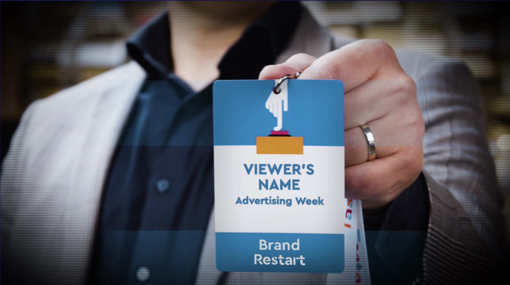 Restart Conferences personalized video badge