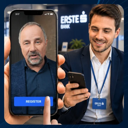 A customer tapping the call to action inside a personalized video