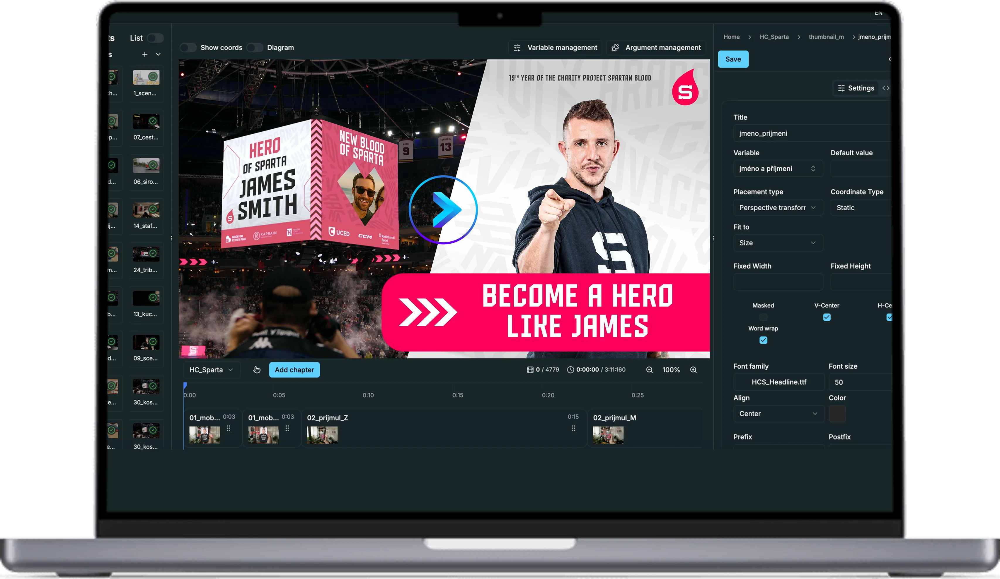 Webout SaaS platform interface